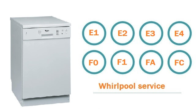 коды ошибок посудомоечных машин whirlpool